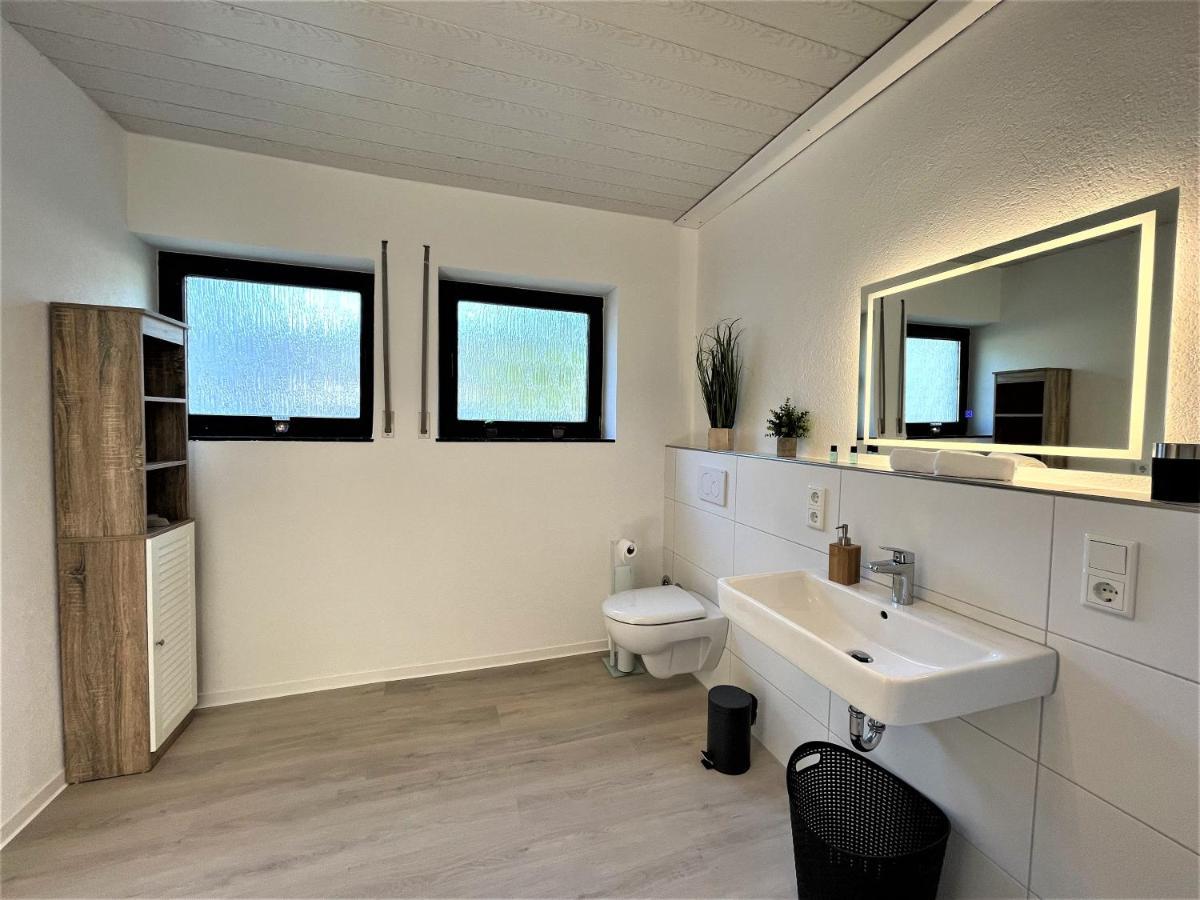 Appartement Traumaussicht Kamin Balkon Burgblick 65 Zoll Tv Netflix Sky Joyn Lindenplatz à Bullay Extérieur photo