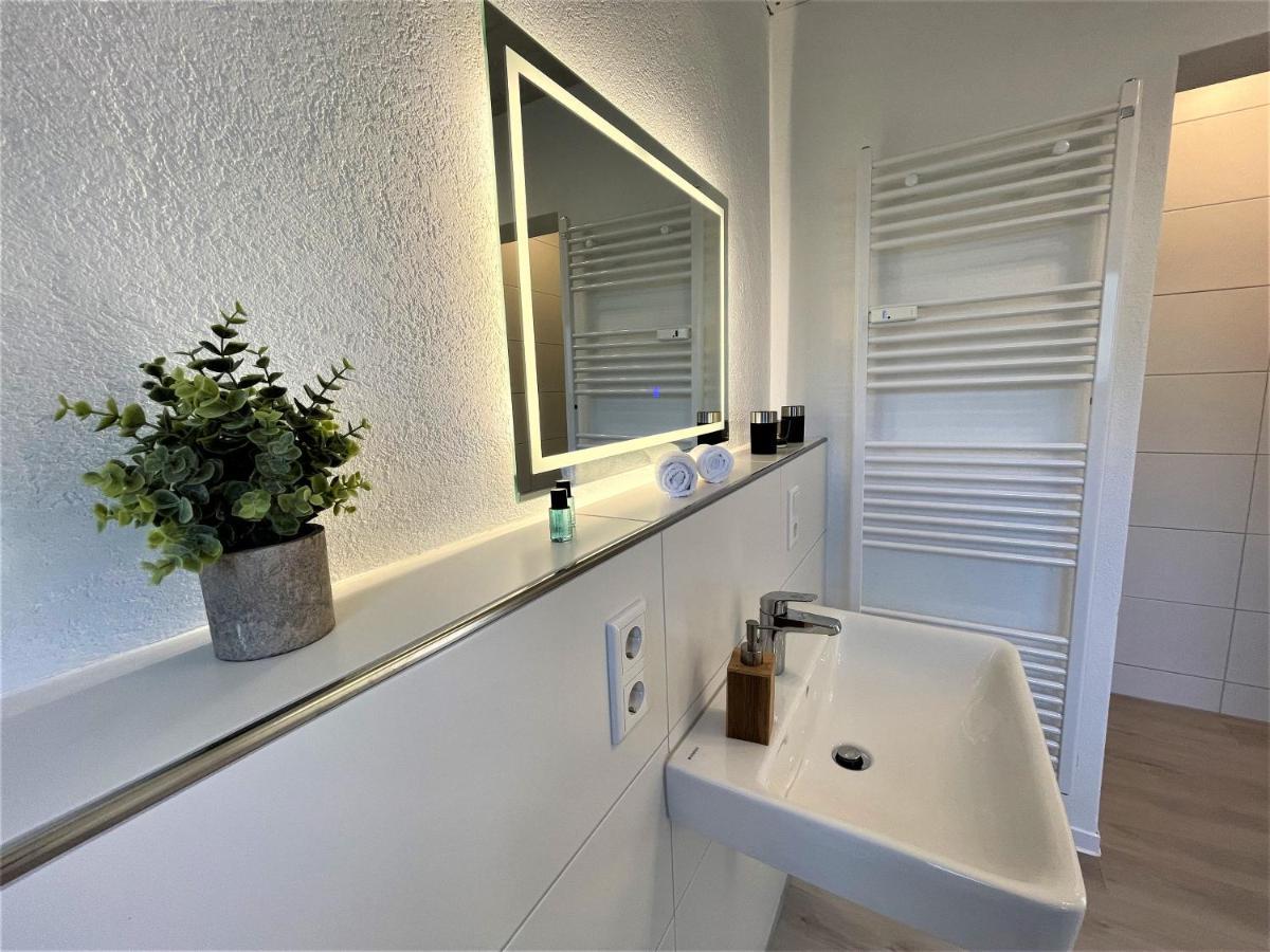 Appartement Traumaussicht Kamin Balkon Burgblick 65 Zoll Tv Netflix Sky Joyn Lindenplatz à Bullay Extérieur photo